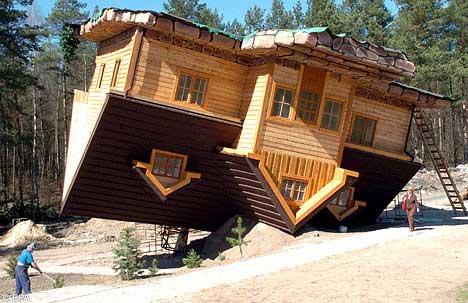 upside down house building unusual funny best creative brilliant